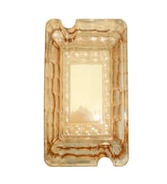 PremiumQuality Gold Şeffaf Kristal Desenli İkili Puro Küllüğü - TR9750