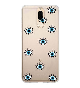 Huawei Mate 10 Lite Uyumlu Baskılı Yumuşak Silikon Şeffaf Telefon Kılıfı