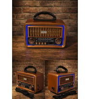 Everton Rt-683 Güneş Enerjili Ledli Bluetooth Nostaljik Radyo Müzik Çalar