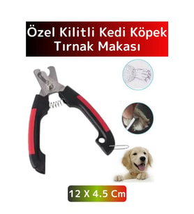 Premium Yüksek Kaliteli Güvenlik Kelepçeli Asmalı Petshop Evcil Hayvan Pet Kedi Köpek Tırnak Makası