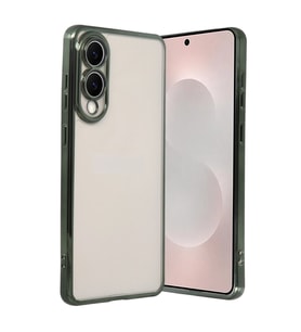 Samsung Galaxy S25 Edge Kamera Korumalı Lensli Silikon - Yeşil
