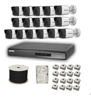 Hıkvısıon Ip Kamera 16'lı Set 2 Mp (Beyaz)