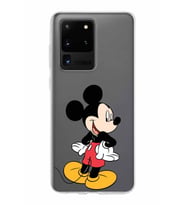 Samsung Galaxy S20 Ultra Kapak Mickey Mouse Tasarımlı Şeffaf Silikon Kılıf
