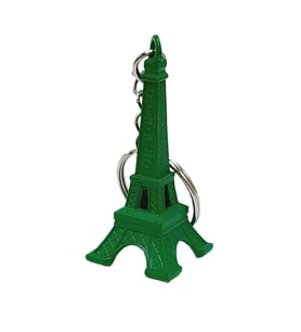 Paris Eyfel Kulesi 3D Metal Anahtarlık Yeşil (Karışık)