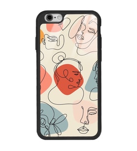 iPhone Modellerine Uyumlu Nude Maske Tasarımlı Glossy Telefon Kılıfı