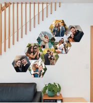 Kişiye Özel 8 Fotoğraflı Altıgen Mdf Tablo