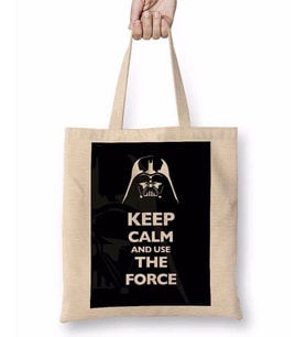 Star Wars Keep Calm And Use The Force Bez Çanta Uzun Saplı