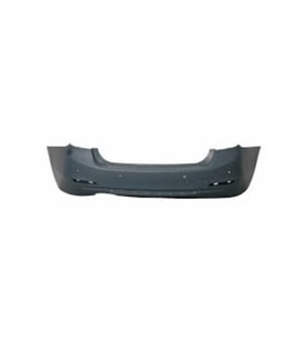 BMW F30 2012-2015 Tampon Arka PDCli 00 &Ccedil;ıkış Nikelaj Delikli Luxury 51127312734 Wender