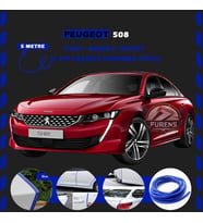 Peugeot 508 Oto Araç Kapı Koruma Fitili 5metre Parlak Mavi Renk