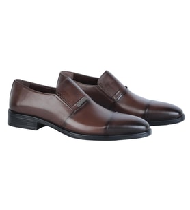 Pierre Cardin 120460 Exclusıve Kahve Deri Erkek Klasik Ayakkabı (Kahverengi)