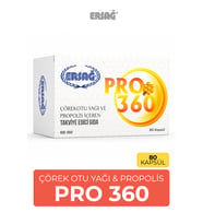 ERSAĞ Pro 360 Propolis ve Çörekotu Yağı 80 Jel Kapsül