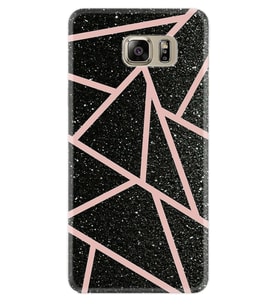 Samsung S7 Edge S20 Fe Plus Ultra S21 S22 Kılıf Desenli Silikon Pembe Şeritli Mermer 1312