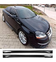 Vw Jetta Mk5 Yan Marşpiyel Seti Plastik 2 Adet Mat Siyah 2005 2006 2007 2008 2009 2010 karlık+ek+bodykit