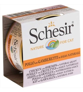 Schesir Soslu Tavuklu ve Karidesli Kedi Konservesi 70 Gr