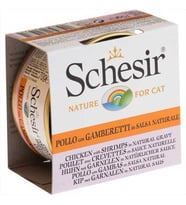 Schesir Soslu Tavuklu ve Karidesli Kedi Konservesi 70 Gr