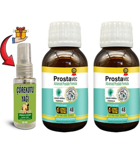 Prostavec 2 Kutu Erkeklere Özel Likit Formül 50 M Şurup + Çörek Otu Yağı 30 ml