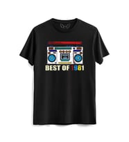 Vintage 1981 Best Of tape Siyah Tshirt