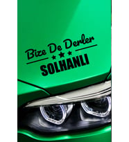 Bingöl Solhan Siyah Araç Sticker  Bingöl Bize De Derler  Solhanlı 40x15 cm Oto Sticker