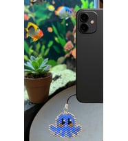 Miyuki Boncuk El Yapımı Ahtapot Telefon Çarmı - Charm