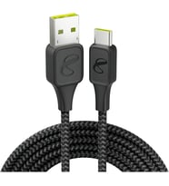 Infinitylab by - InstantConnect Kablo USB-A USB-C,Siyah,1.5m