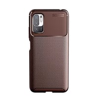 Xiaomi Redmi Note 10 5G Kılıf Esnek Soft Karbon Tasarım Legion Serisi (Kahverengi)