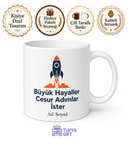 Girişimciye Startup Ruhu Risk Alma Yatırımcı Sunumu Kupa Bardak Hediye