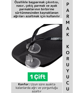 Konforlu Rahat Ağrı Sürtünme Önleyici Terlik Ayak Parmak Arası Koruyucu Ayrıştırıcı Silikon 1 Çift