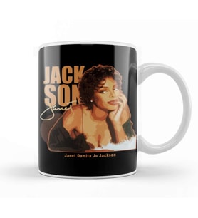Janet Jackson Retro Kupa Bardak Porselen