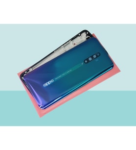 Tkgz - Oppo RENO 2Z FULL KASA Arka Kapak Batarya Kapağı - MAVİ