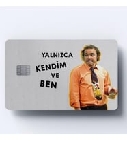 YALNIZCA KENDİM VE BEN KART KAPLAMA STİCKER (Karışık)