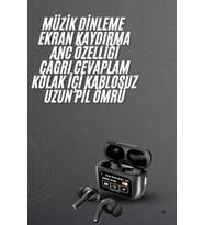 Yeni Nesil Pro Ekranlı Bluetooth Kulaklık 5.0 Bluetooth