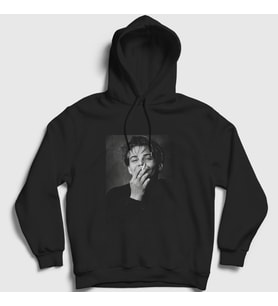 Presmono Unisex Beyaz Kodak Leonardo Dicaprio Kapüşonlu Sweatshirt 465493tt (Siyah)