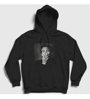 Presmono Unisex Beyaz Kodak Leonardo Dicaprio Kapüşonlu Sweatshirt 465493tt (Siyah)
