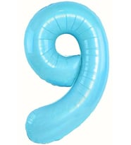 Beysüs Mavi 9 Rakam Folyo Balon 80 cm
