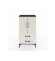 Hyperion Komodin 2 Raflı 2 Çekmeceli 2 Kapaklı 60x44x106 Antrasit-Aytaşı