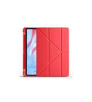 Apple iPad Pro 11 2021 3.Nesil Kalemlikli Standlı Katlanır Kılıf (Kırmızı)