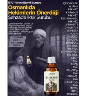 Şehzade Iksiri Şurubu 125 ml Lokman Hekim Hayat Osmanlı Geleneğinden Günümüze