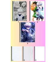 killua zoldyck 3 adet defter A4 büyük boy çizgili_kareli_çizgisiz