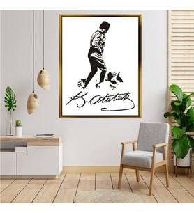 ÇERÇEVELİ ATATÜRK TABLO S427