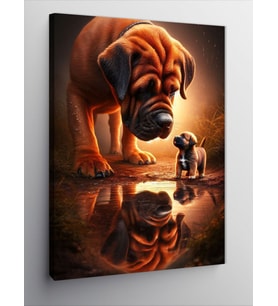 Kanvas Tablo Golden Retriever