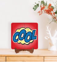 BK Gift Pop Art Tasarımlı Ahşap Standlı Puzzle Çerçeve-16