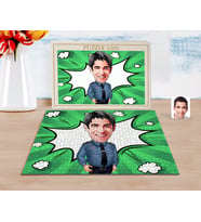 BK Gift Kişiye Özel Erkek Polis Karikatürlü 1000 Parça Profesyonel Puzzle-3