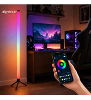 DLG 120 CM RGB Lambader 360° Dekoratif LED Zemin Lambası