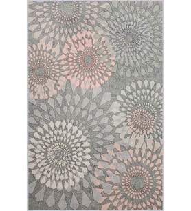 Eliana Home Baskılı, Yıkanabilir Kaymaz Taban Salon Halısı LNA1460 100x150 cm (Pembe)