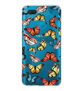 PrintiFy Oppo A5S ile Uyumlu Water Color 2  Kamera Korumalı Şeffaf  Kılıf