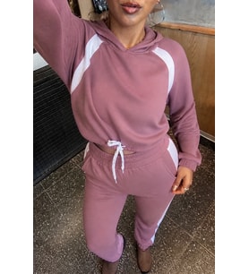Kadın Rose Şardonlu Kumaş Sweatshirt