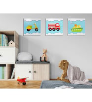 3lü Set Duvar Süsü Çocuk Odası Tablo