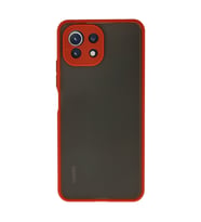 Xiaomi Mi 11 Lite Kılıf Montreal Silikon Kapak - Kırmızı