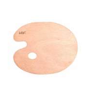Lutart Oval Ahşap Palet 24x30 cm 