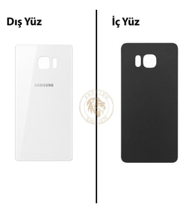 Samsung Galaxy S6 Edge Plus Beyaz Renk Arka Kapak Arka Cam Batarya Kapağı Pil Kapağı Lazer Kesim Back Cover Galaxy S6 Edge Plus Uyumlu